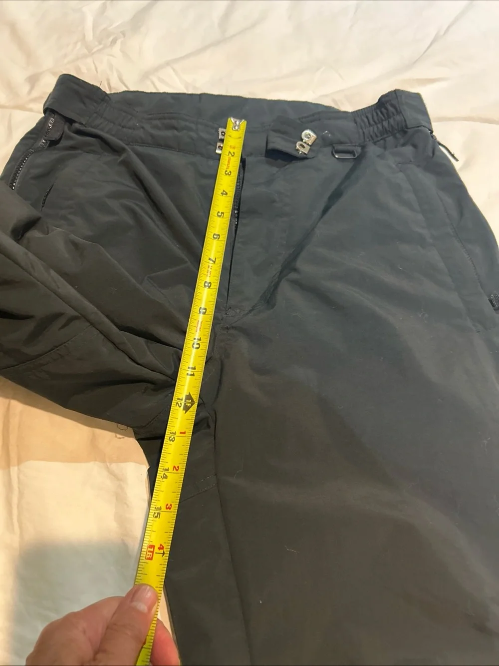 Obermeyer Ski Pants Mens M Black Insulated Snow Snowboard Side Zip Waterproof